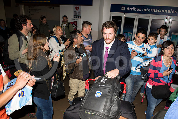 Regreso del plantel de Los Pumas. Inglaterra 2015.