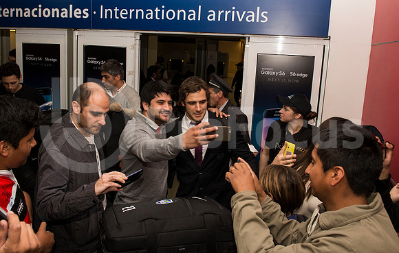 Regreso del plantel de Los Pumas. Inglaterra 2015.