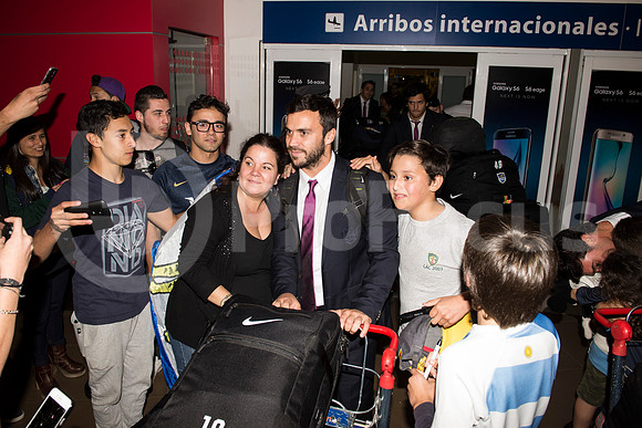 Regreso del plantel de Los Pumas. Inglaterra 2015.