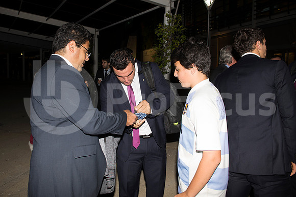 Regreso del plantel de Los Pumas. Inglaterra 2015.