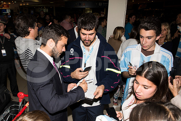 Regreso del plantel de Los Pumas. Inglaterra 2015.