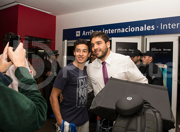 Regreso del plantel de Los Pumas. Inglaterra 2015.