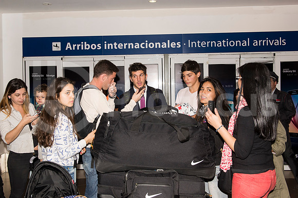 Regreso del plantel de Los Pumas. Inglaterra 2015.