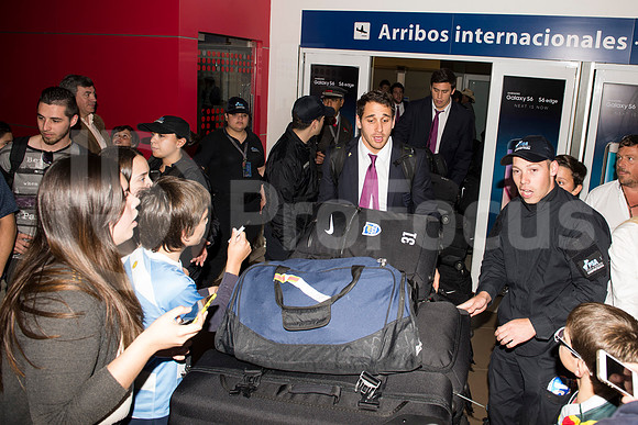 Regreso del plantel de Los Pumas. Inglaterra 2015.