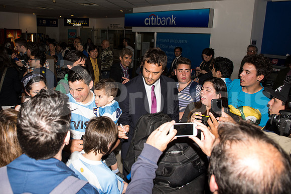 Regreso del plantel de Los Pumas. Inglaterra 2015.