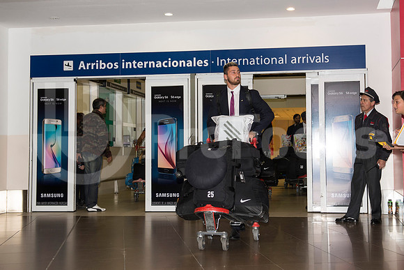 Regreso del plantel de Los Pumas. Inglaterra 2015.