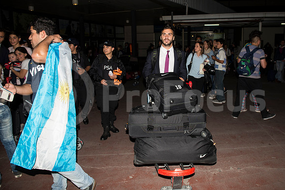 Regreso del plantel de Los Pumas. Inglaterra 2015.